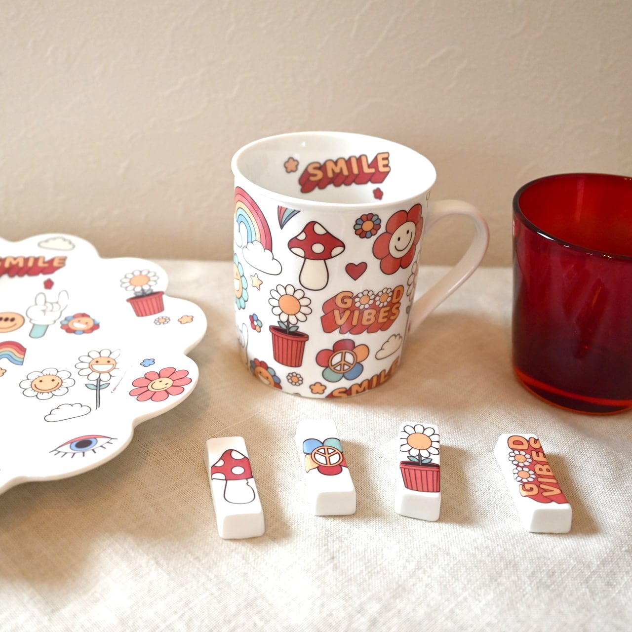 白磁用アメリカンSMILEレトロ A4サイズ（ポーセリンアート用転写紙