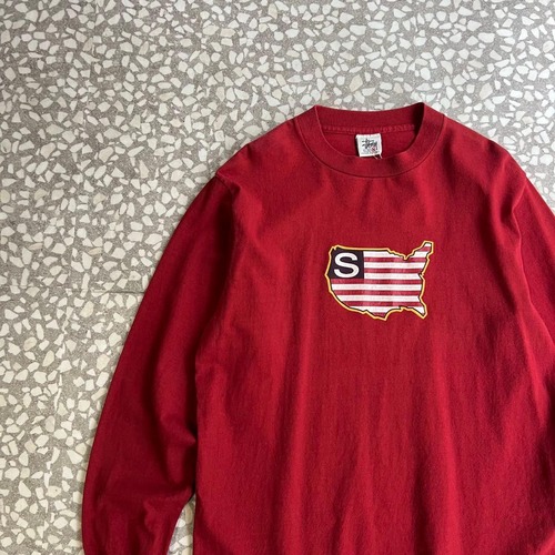 STUSSY / 90's STUSSY SPORT Island LS T-shirt size M
