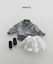 韓国子供服 / BONITO / 26Autumn / 5分丈レーススカート / 秋服 *12M~JM *