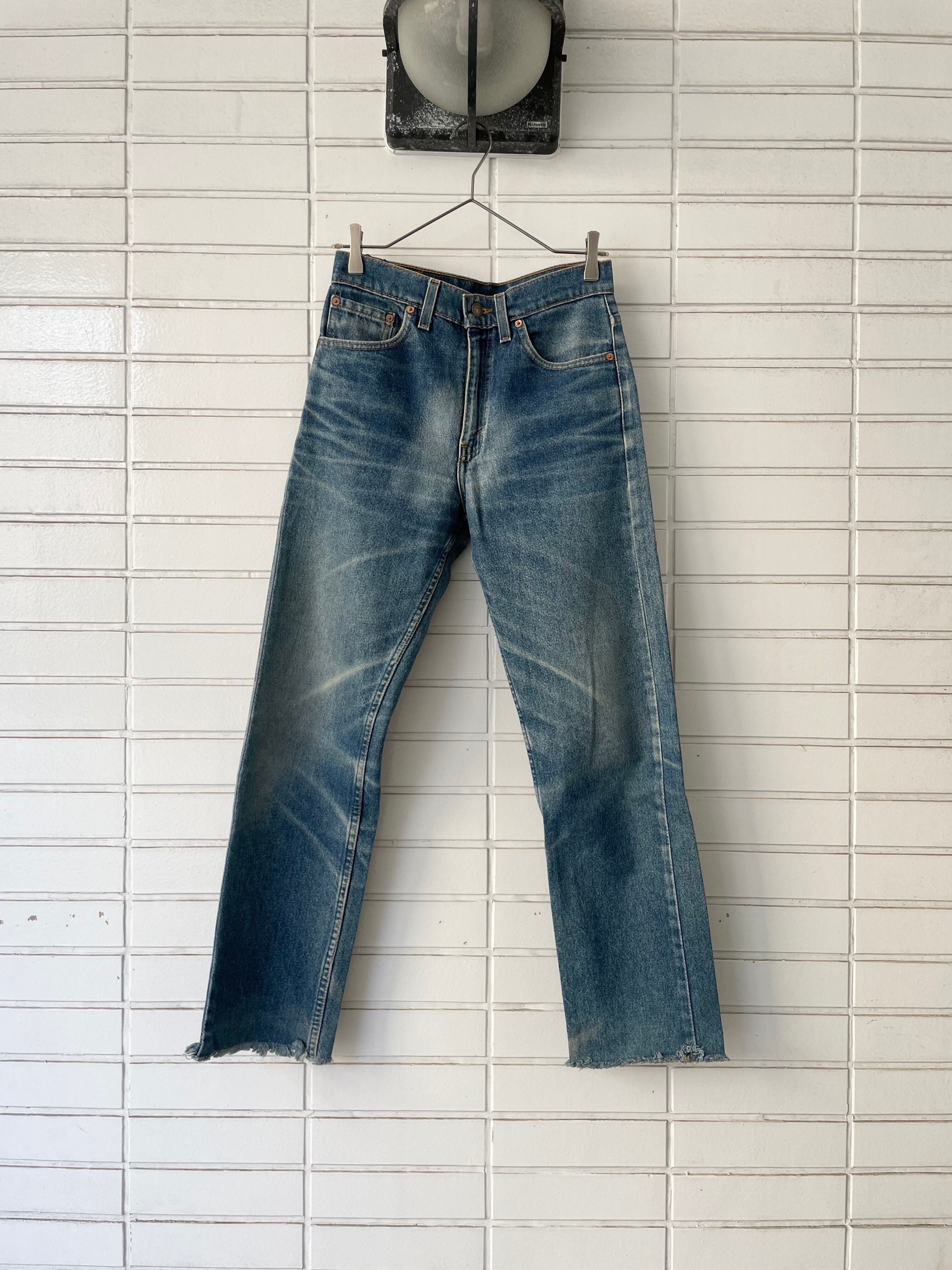 （PT223）90' Levi's 505 cut off made in USA