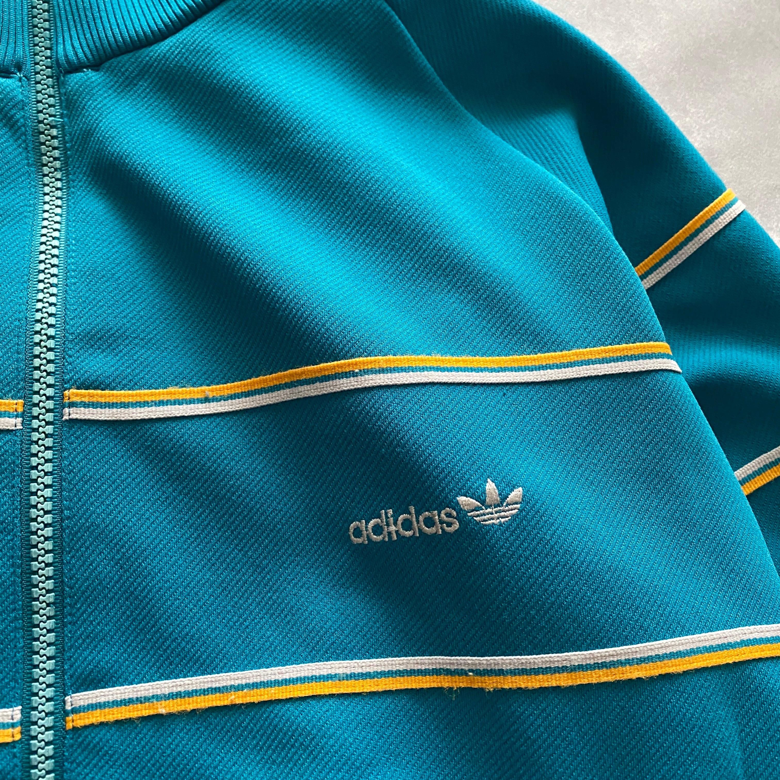 80s デサント製 adidas テクノ ジャージ トラックジャケット