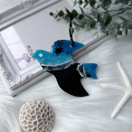 海色オーナメント＊チョークで繰り返し描ける＊オーシャンアート＊海レジン