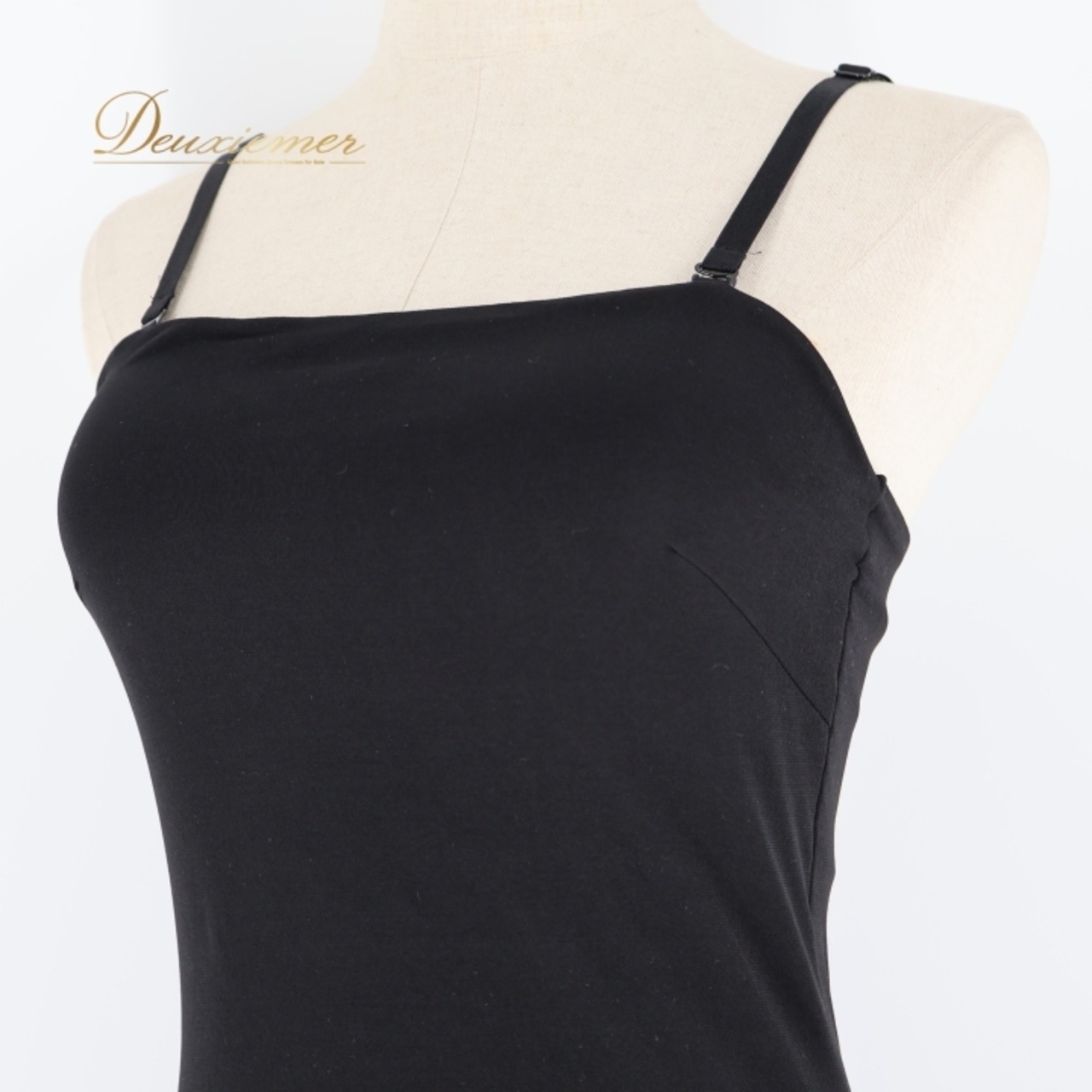 社交ダンス 衣装 チャコット Chacott ワンピース ドレス インナー ミニワンピ 黒 無地 パーティ 発表会 パーティドレス 肌着 キャミソール ブラック系 軽い 薄い 素材 伸縮性 Sサイズ フォーマル 発表会用 大人用 シンプル デザイン コスチューム 女性用 ストレッチ