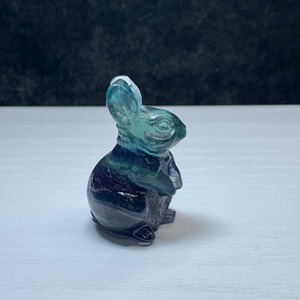 送料込み☆21.フローライトうさぎ・インテリア