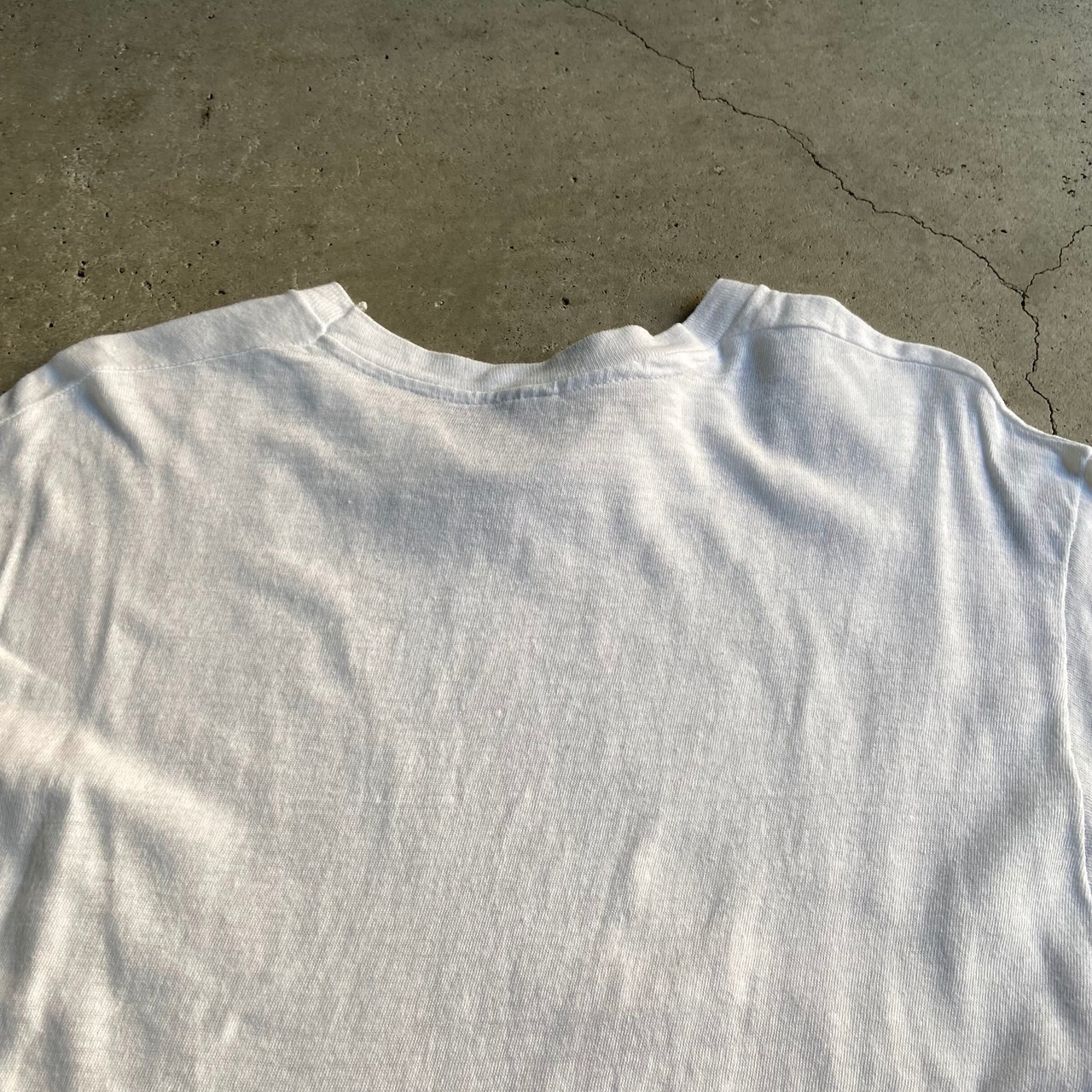 70年代 USA製 Hanes ヘインズ シングルステッチ 無地 Tシャツ メンズL 