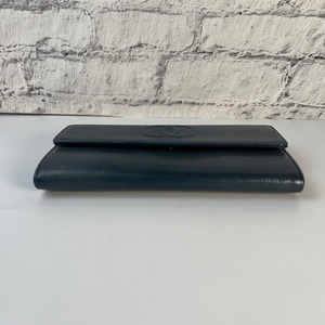 【最終処分SALE】CHANEL シャネル ココマーク  キャビアスキン 長財布 ブラック A-7761