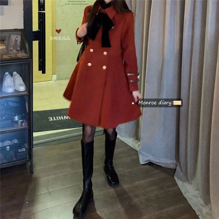 コート スタイルレディースオータムウィンタールーズレッド 秋物 冬物 モンロー64235399754