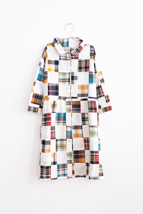 《即納》outlet FISH&KIDS/ PATCHWORK MIDI DRESS