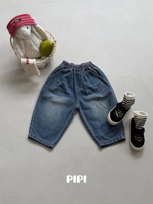 【取寄】PIPI バンディングデニムパンツ｜秋服｜韓国子供服｜26/AT