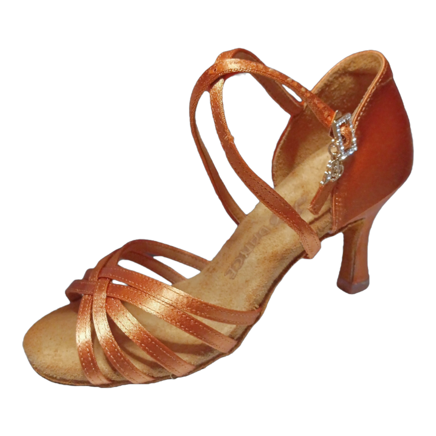 BDdance 216 ラテン タンサテン 5.5cm 7.5cm フレアヒール 競技 社交