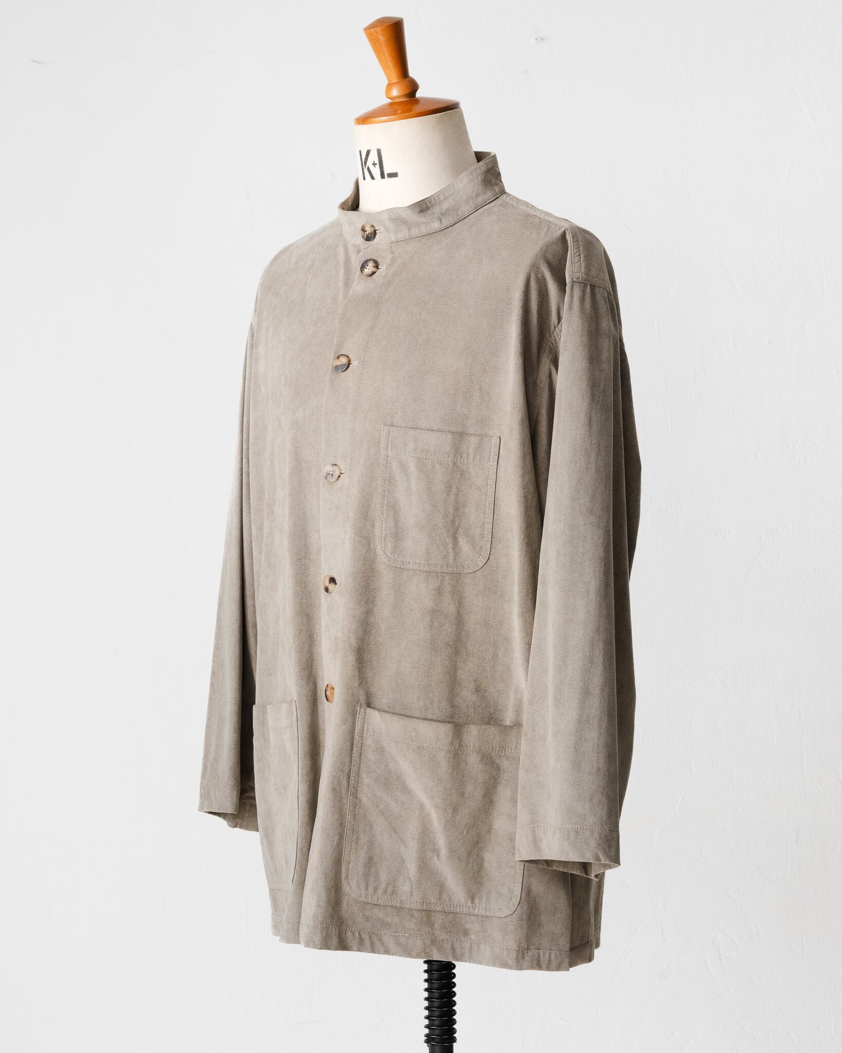 90's]”hollington” Suede Stand Collar Jacket | recollection vintage