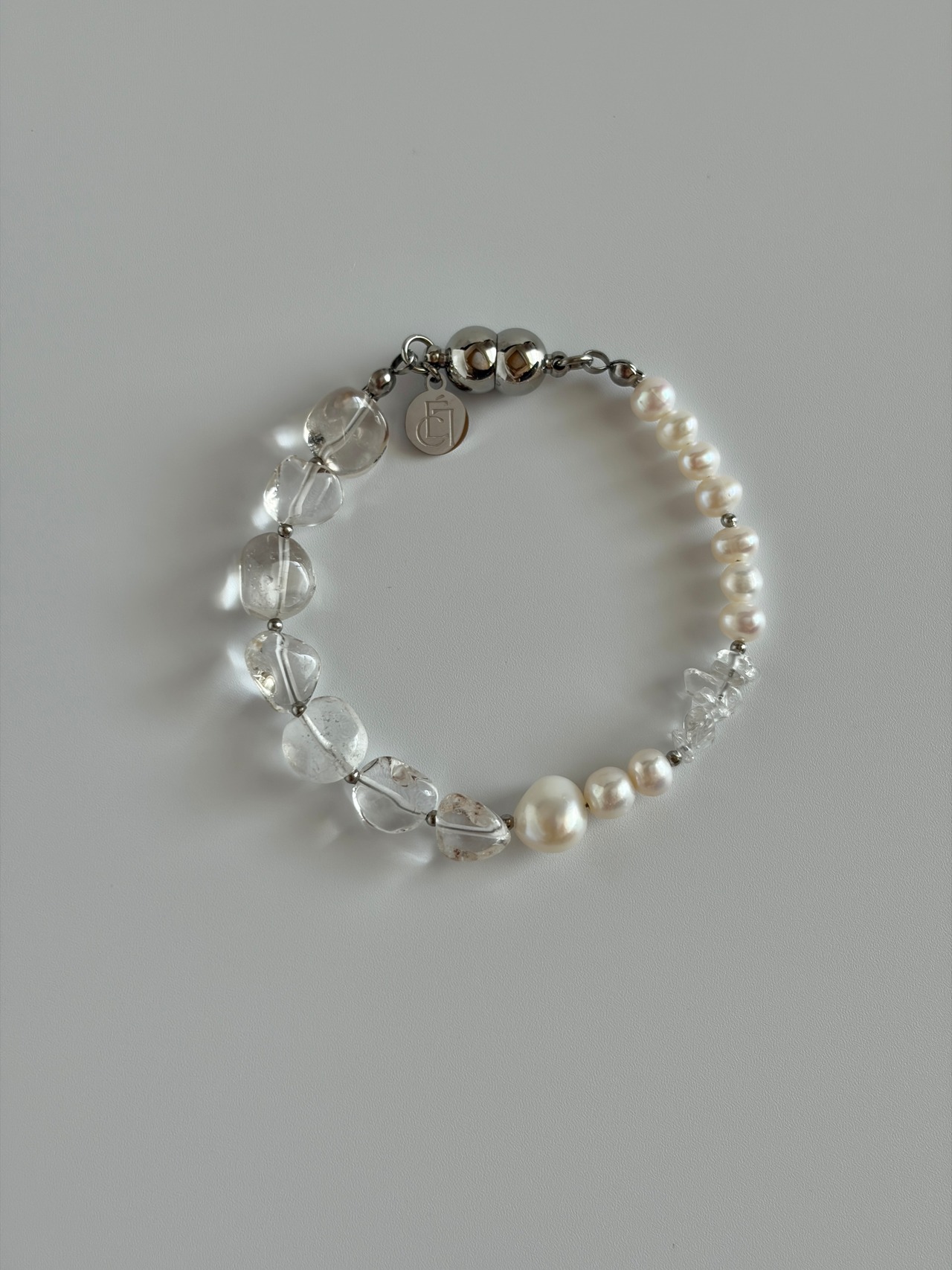 magnet bracelet | Quartz & Pearl［GB039-CR］
