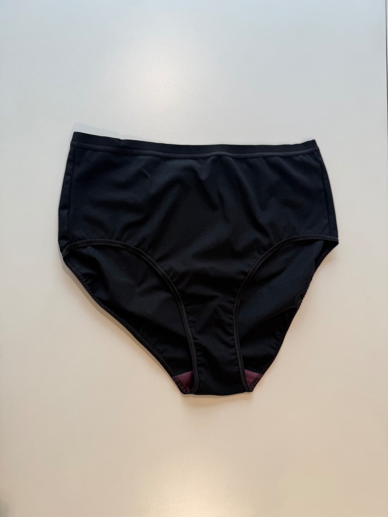 OVERNEATH/High-waisted Briefs008 スムース BLACK