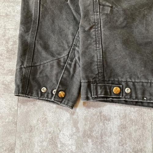 00s- Carhartt 襤褸 ダック地 ブラックデトロイトジャケット 無地 メキシコ製 XL jacket 詳細写真16