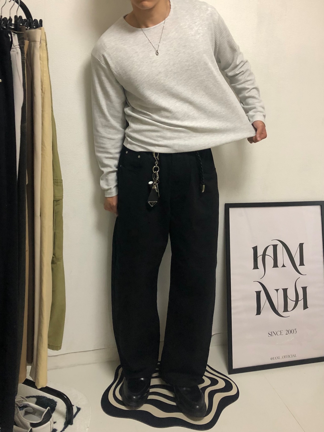 Cropped Waffle Long Sleeve Knit (3color) - 7