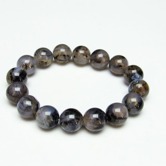 ルチルインアゲート ブレスレット 14mm [M便 1/10] 111-11180