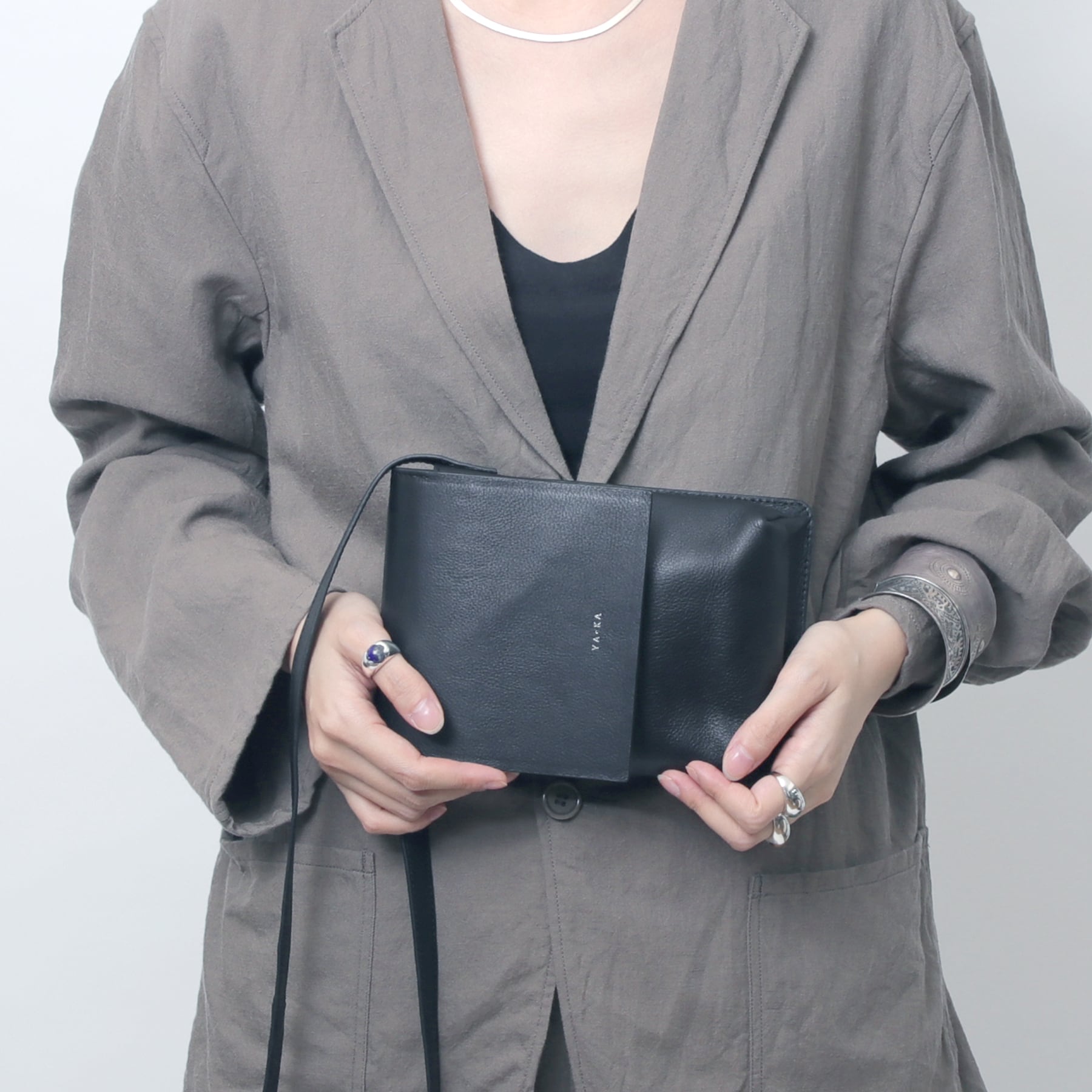 real leather box flap shoulder bag [Alnitak3] / Y2212FRB09 | YArKA