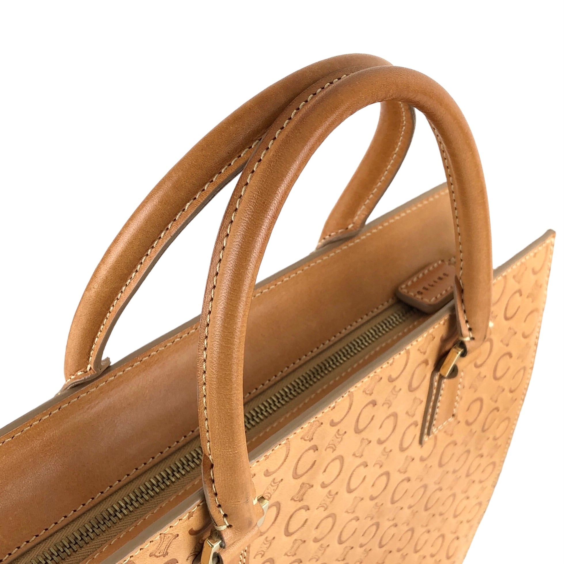 CELINE セリーヌ トートバッグ ハンドバッグ Cマカダム トリオンフ 