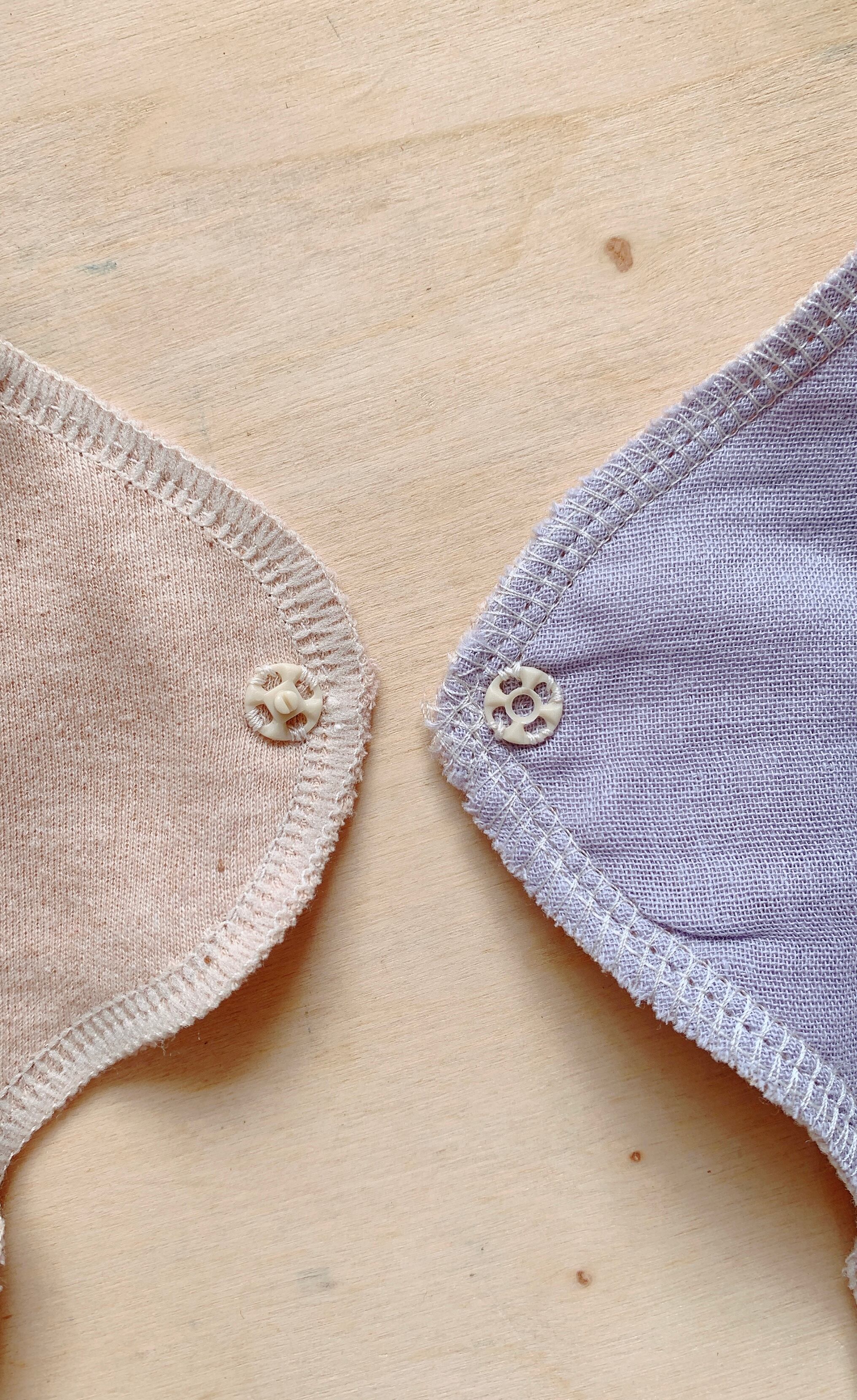 布ナプキンset (ﾎﾙﾀﾞｰ 1枚・ﾊﾟｯﾄﾞ2枚)          ラベンダー　第7チャクラ