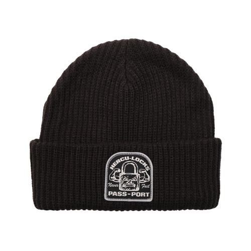 PASS PORT / HERCU LOOKS BEANIE VINTAGE BLACK