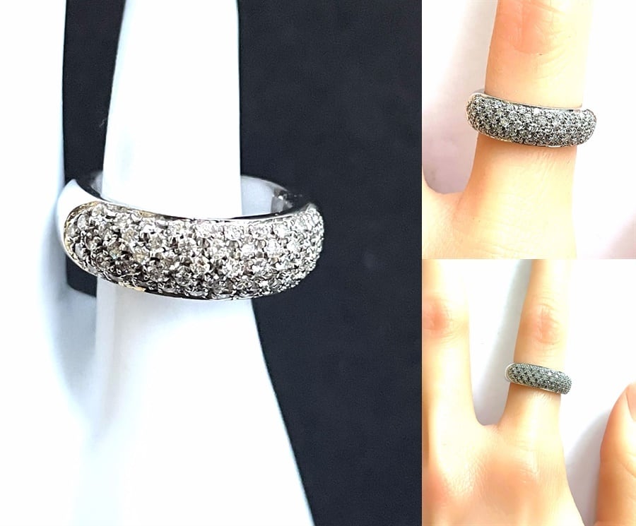 DAMIANI ダミアーニ K18WG ホワイトゴールド パヴェ ダイヤモンド