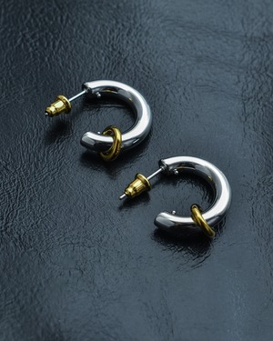 gold & silver design pierce p7 片耳用