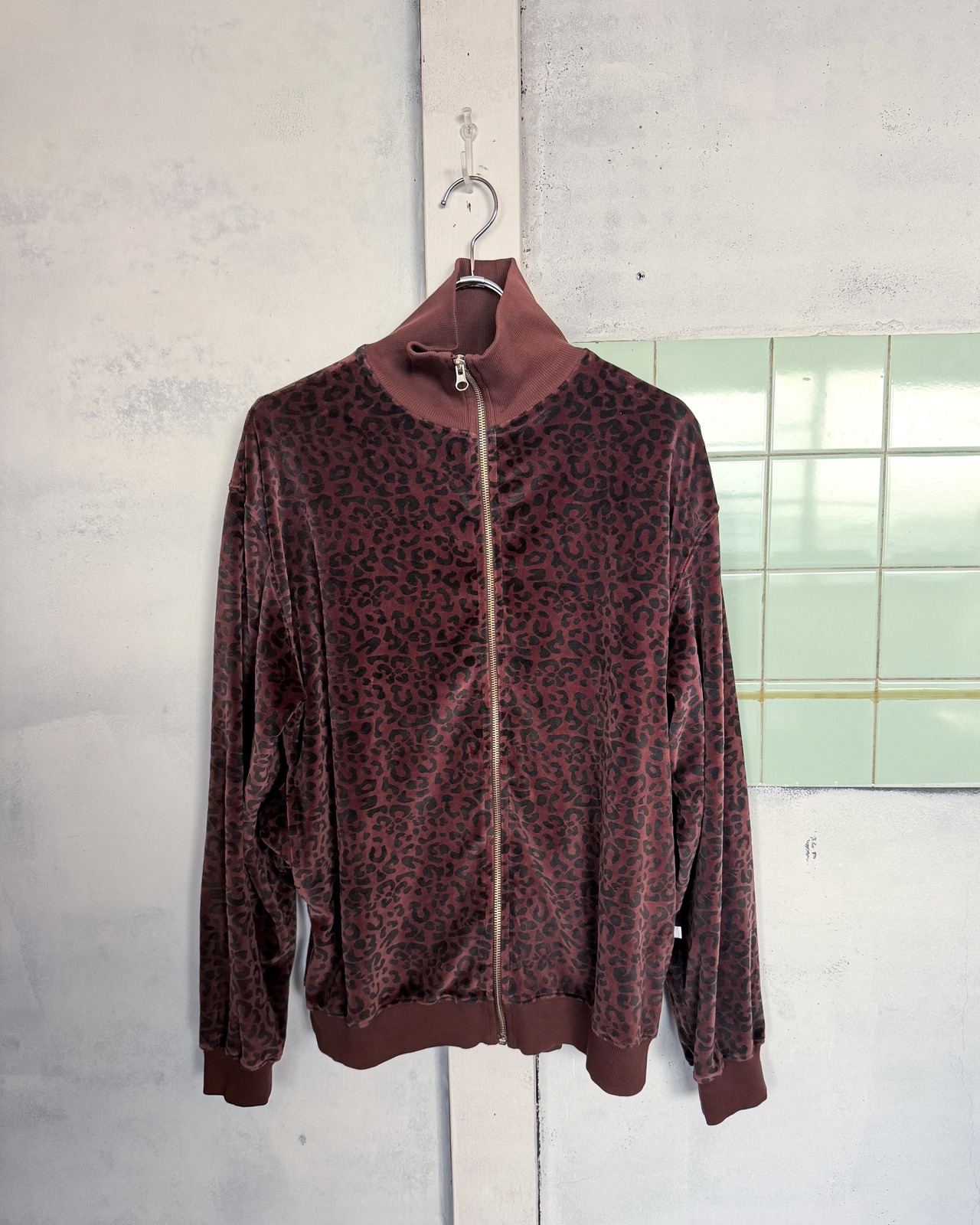 【REPOSE  AMS 16Y】CHOCOLATE LEOPARD ZIP