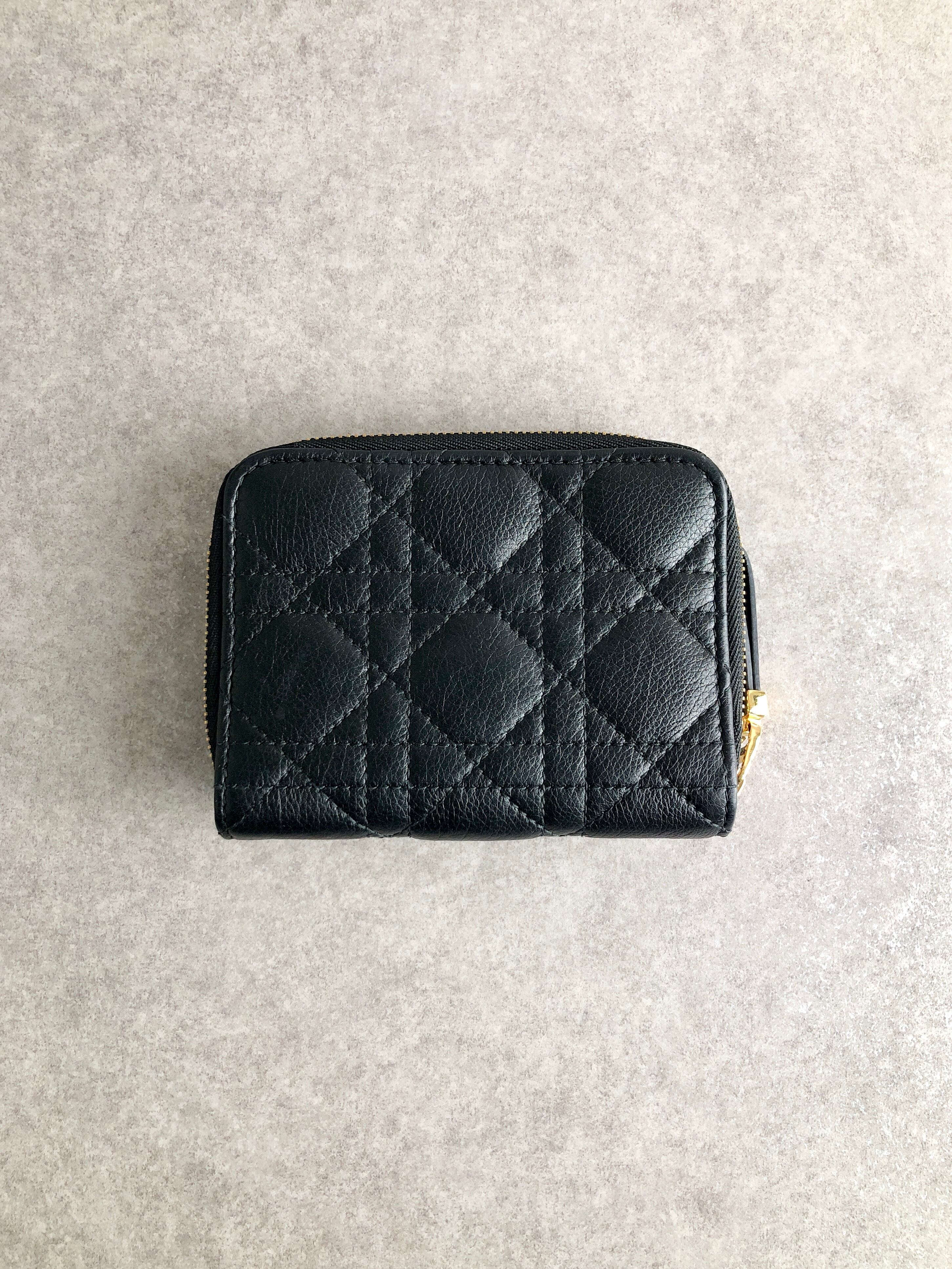 Christian Dior クリスチャン ディオール カナージュ 財布 ブラック