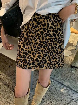 レオパードミニタイトスカート