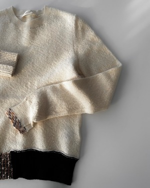 CÉLINE by Phoebe philo　MIXED DETAIL KNIT PULLOVER