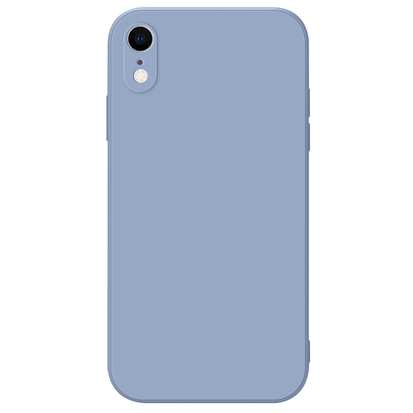 ATUP iPhone XR ケース バンパー ストラップホール付き 衝撃吸収 カメラレンズ保護 傷つけ防止 6.1インチiPhone XR用カバー (6.1インチ, ブルーグレー)