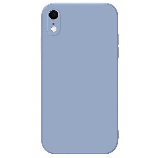 ATUP iPhone XR ケース バンパー ストラップホール付き 衝撃吸収 カメラレンズ保護 傷つけ防止 6.1インチiPhone XR用カバー (6.1インチ, ブルーグレー)