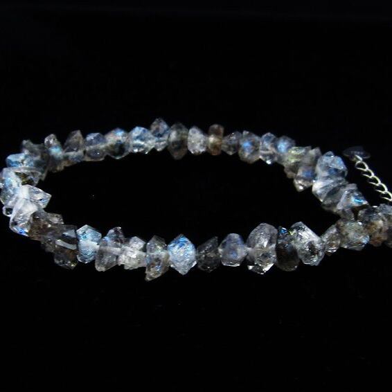 オイルインクォーツ ブレスレット 石油入り水晶 ブレス 一点物 メール便可 [M便 1/10] 111-33520