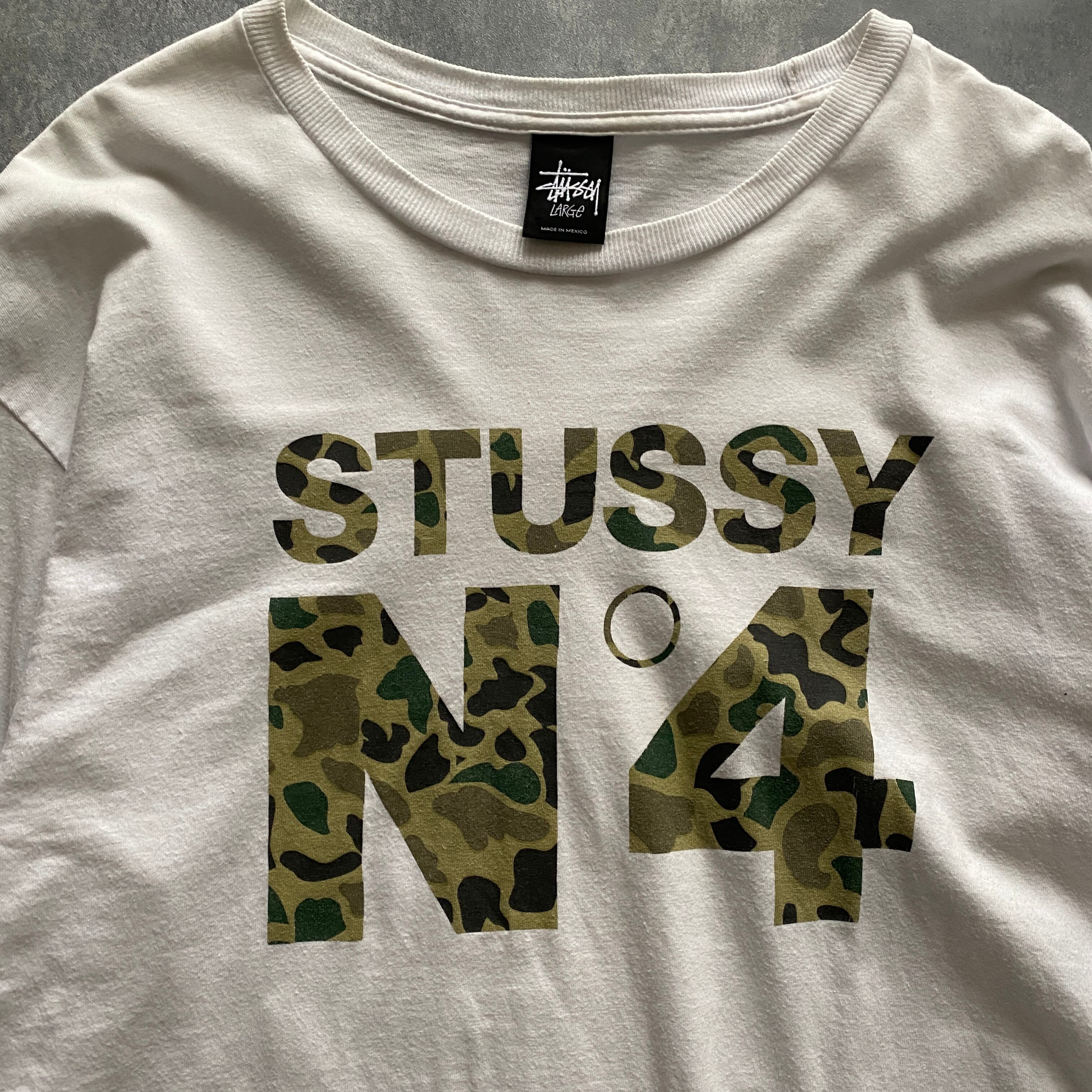 [大人気]　ステューシー　Tシャツ　N°4　迷彩柄　存在感◎ ビックプリント◎