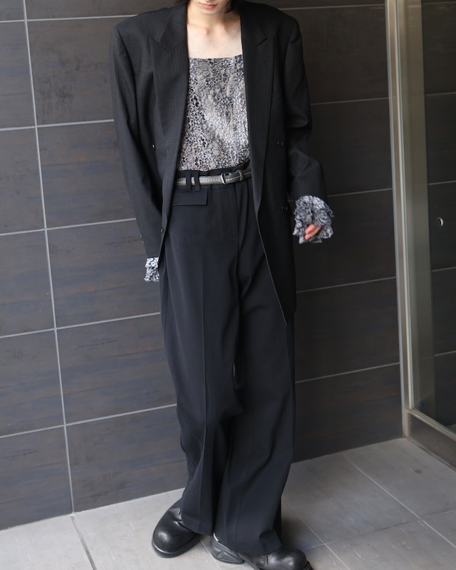 embroidery sleeve flare second knit