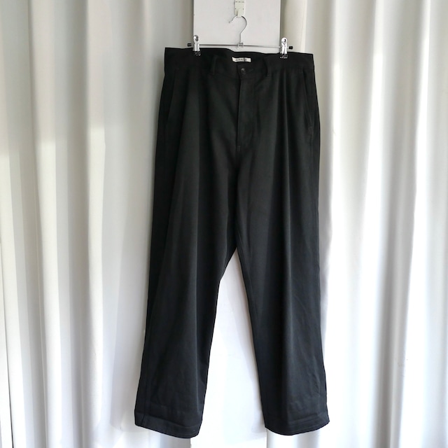 AURALEE LOOSE TWILL WIDE PANTS