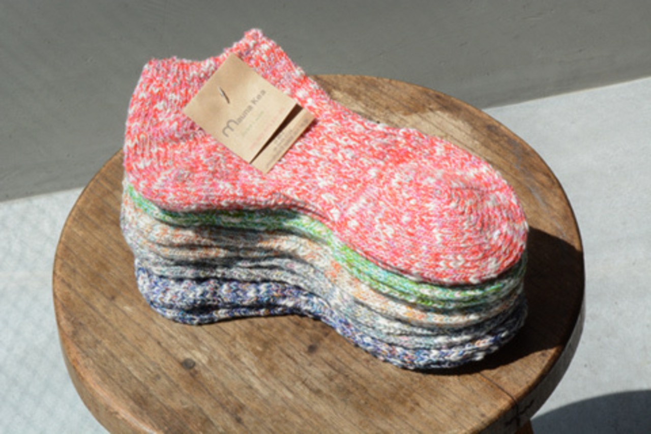 Mauna Kea（マウナケア）スラブリップル杢スニーカーソックス(218180)全5色