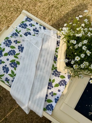 [予約] POISSON - blanc lace socks