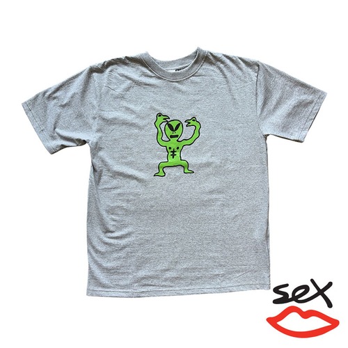 【SEX SKATEBOARDS/セックススケートボード】ALIEN GUY TSHIRT Tシャツ / GREY / 14379
