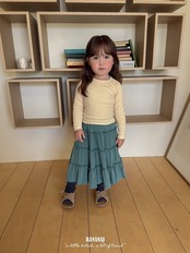 韓国子供服 / BANANA J / 26Autumn / キャンディ ボーダーTシャツ / 秋服 / キッズ *XS~JS*