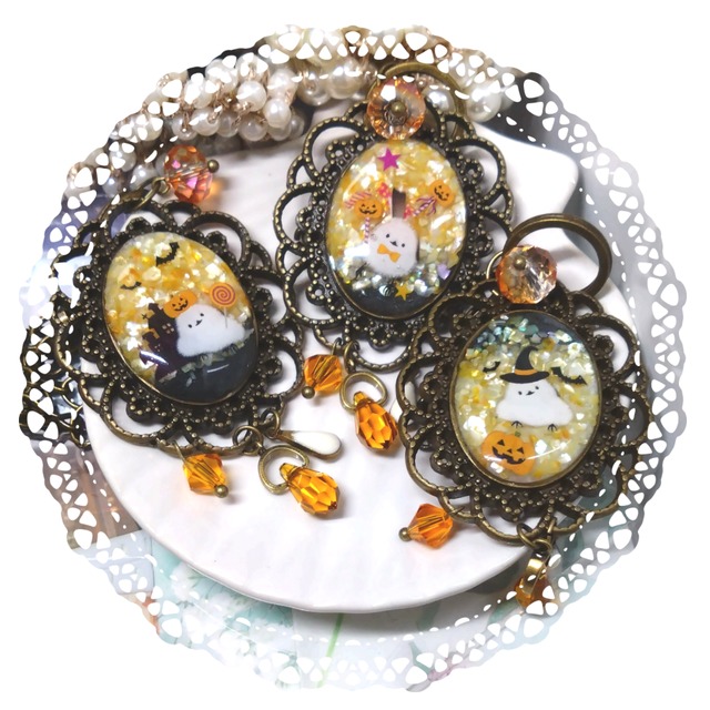 【バッグチャーム】ハロウィンを楽しむシマエナガ