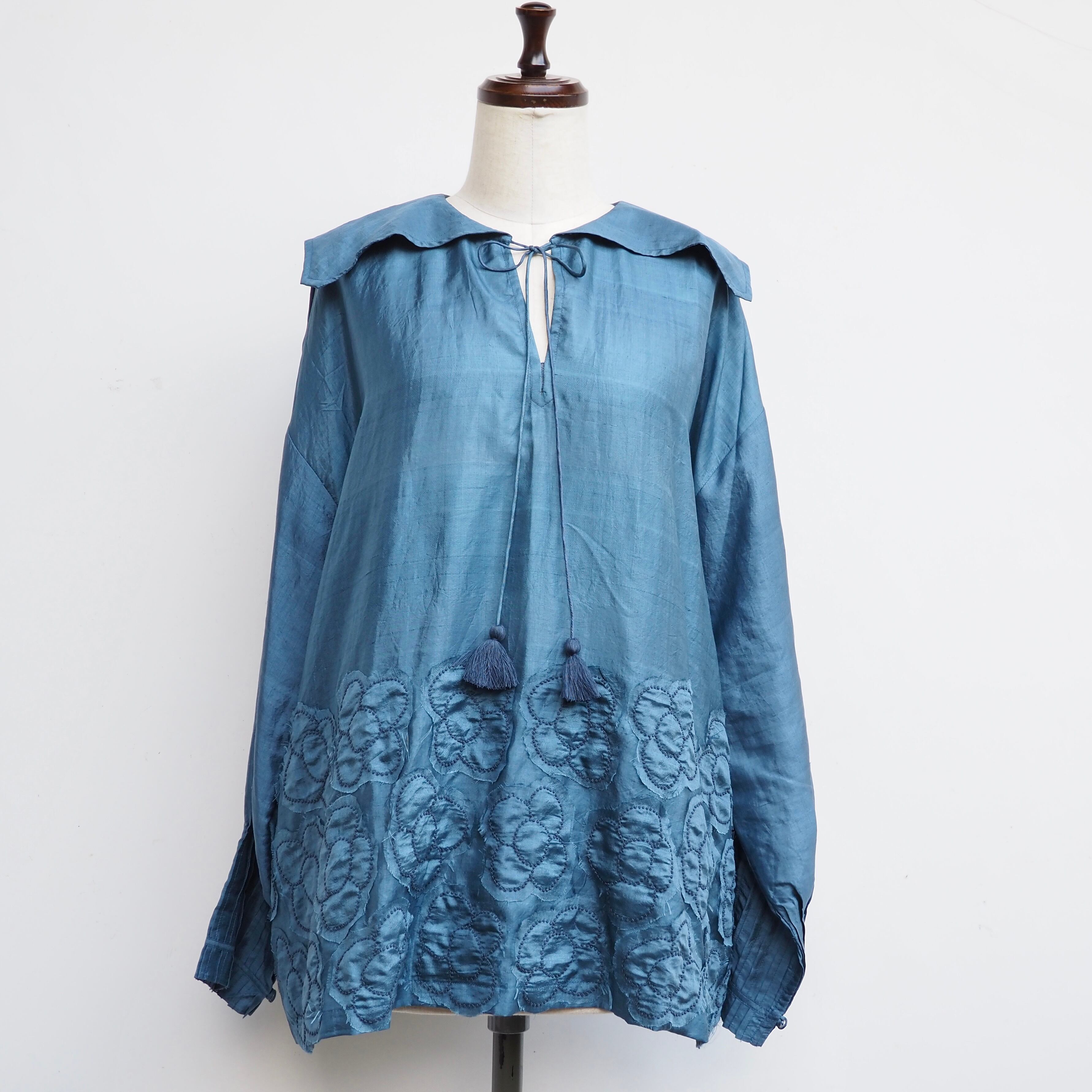 BUNON/Kahdi Silk flower Blouse/BN2653