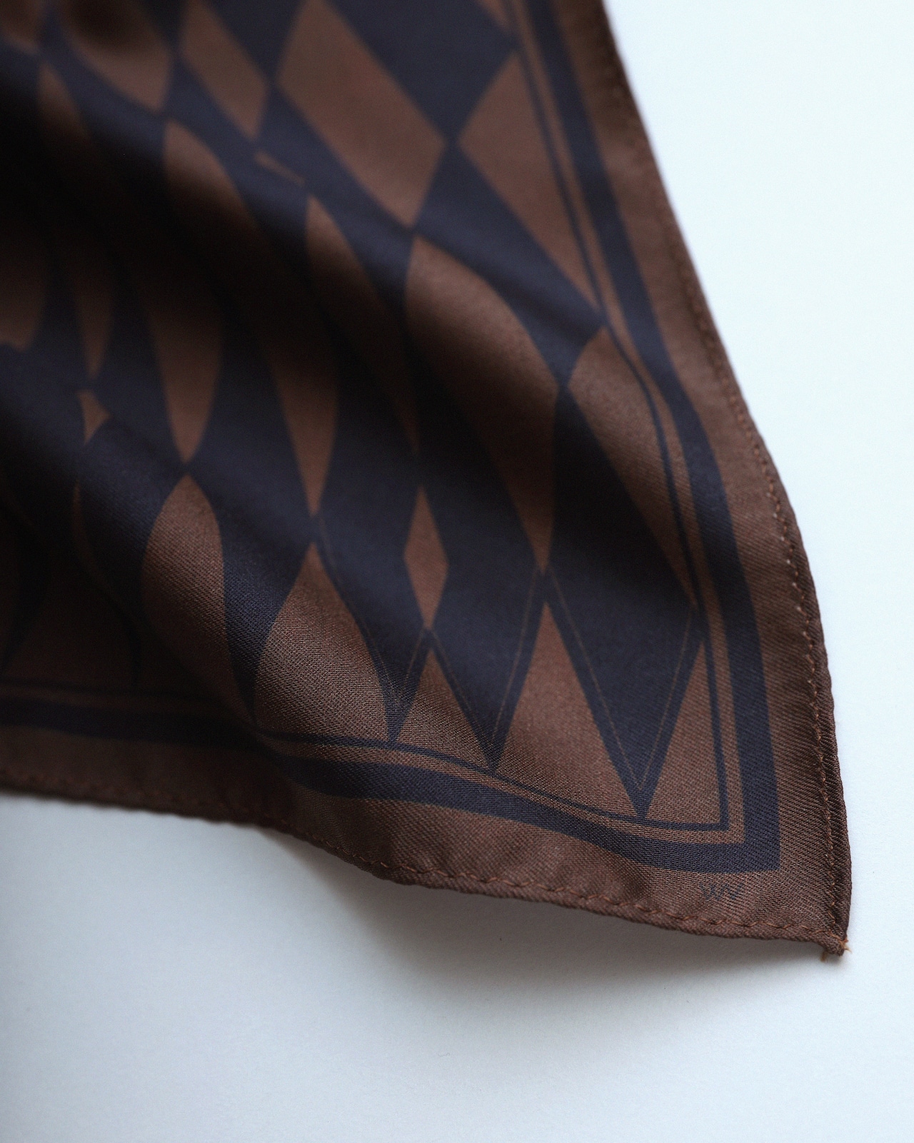WV / Checkerboard Scarf - Black x Brown