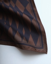 WV / Checkerboard Scarf - Black x Brown