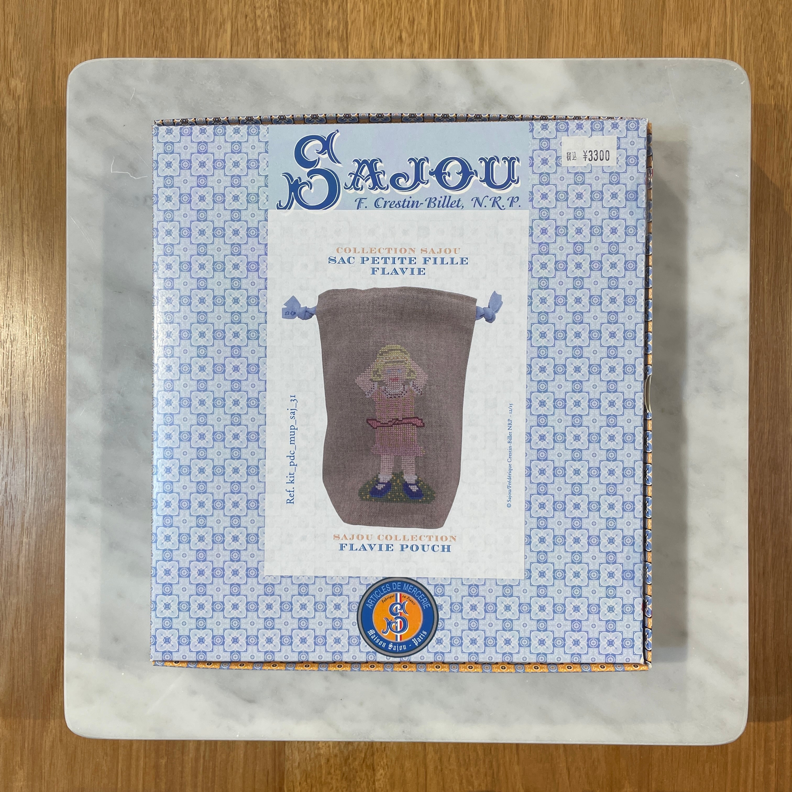 Sajou / クロスステッチキット / Sac petite fille / Flavie