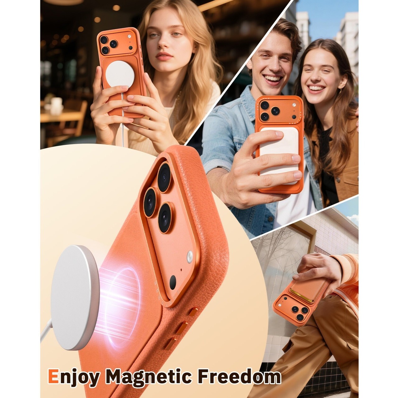 ◆iPhone 17Pro/17Pro Max◆ Leather Camera Control Cover Phone Case / レザー カメラ コントロール カバー スマホケース