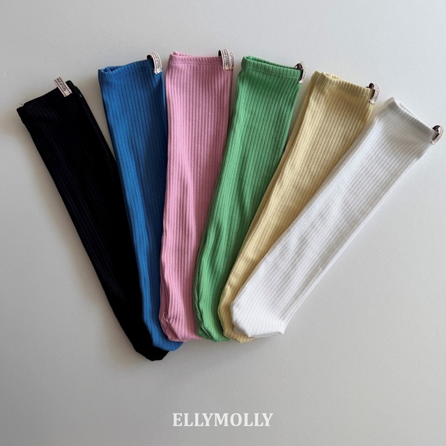 color ribbed socks【ELLYMOLLY】※10月中旬発送予定