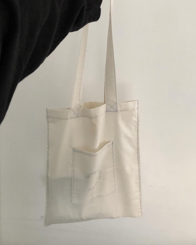 sora stitch tote bag + sora string pouch set