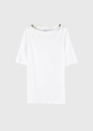 BRUNELLO CUCINELLI|L22S-BRN-TS06 "Jersey T-Shirt" WHITE