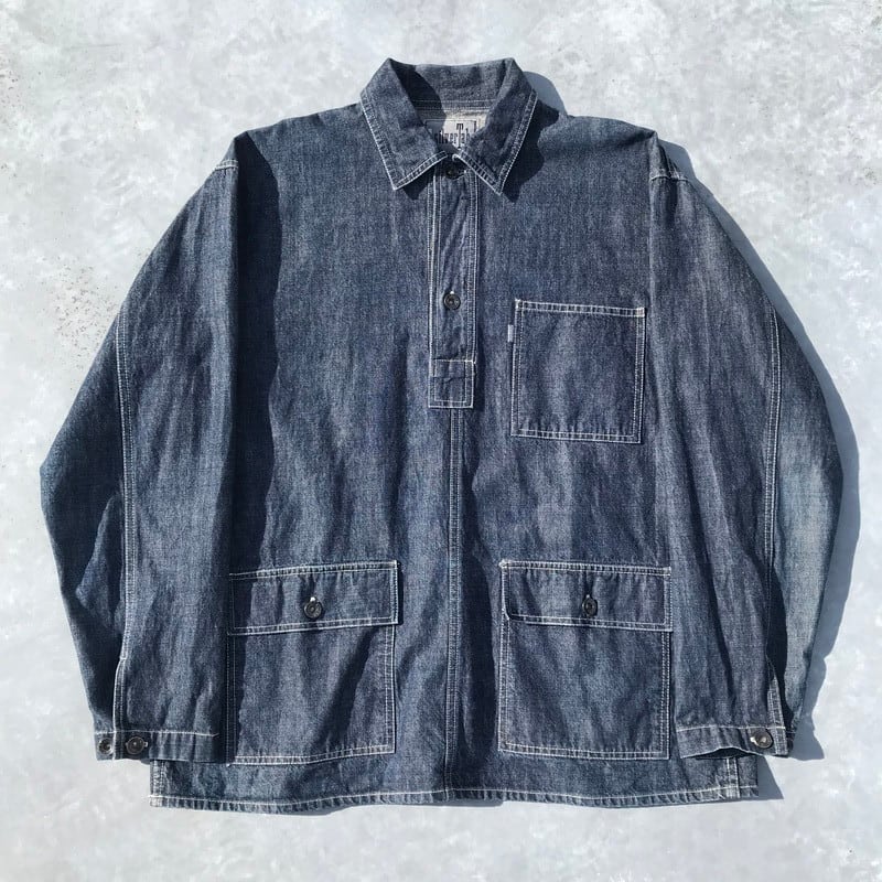 90's Levi's Silver TAB リーバイス シルバータブ デニム プルオーバーシャツ 濃紺 L 98年 香港製 希少 ヴィンテージ |  agito vintage powered by BASE